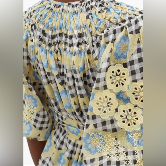 INNIKA CHOO MIDI Smock -Hugh Jesmok in Bright Gingham Print  size 0. Pre owned. - Picture 3 of 15